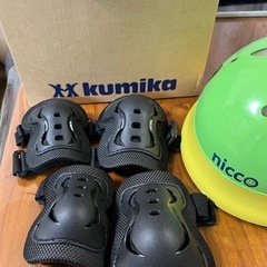 子ども用ヘルメット（nicco）&サポーターの画像