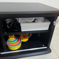 バイヤー厳選用品 美品】ダークブラウンテレビ台 小岩の収納家具《テレビ (ふうた) テレビ台・テレビボード