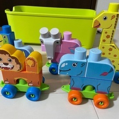 乳幼児用ブロック Ecoiffier Abrick Maxi Animal Trainの画像