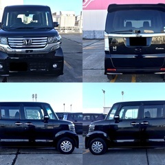 ★最安！★やっぱコレ！★修復歴無！★3方向バックカメラ搭載！★ホンダ★N-BOX★カスタム★4WD！★ホンダディーラー記録簿8枚有！★禁煙車！★車検2年付きも可！★横滑り防止装置！★ナビ！★テレビ！★Bluetooth！★パワースライドドア！★人気のブラック！★純正エンジンスターター！★全国激安陸送可能！★の画像