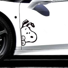 スヌーピーカーステッカー右向き　SNOOPY　12ｘ8 ひょっこ...