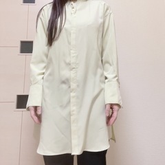 【一度使用】 S〜Mサイズ ロング丈ブラウス