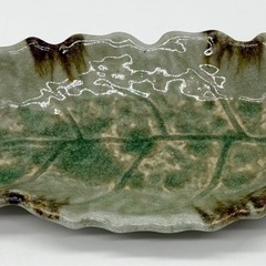 未使用◆大皿◆夢器房◆ユメキボウ◆葉っぱの画像