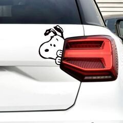 スヌーピーカー ステッカー 右左セット　SNOOPY　12ｘ8 ...