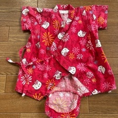 ベビー 女の子 ロンパース 浴衣 80 ハローキティの画像