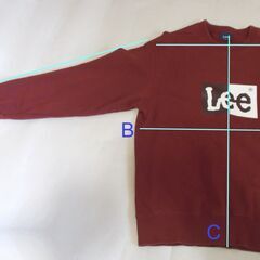 【LEE】スウェット/トレーナー★シンプルロゴ★中古良品の画像