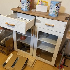 【0円】食器棚　ナフコ