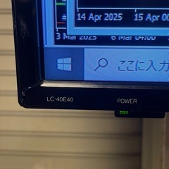SHARP  テレビ　40インチ　の画像