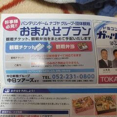 中日ドラゴンズ⚾6月7日バンテリンドーム団体観戦募集中