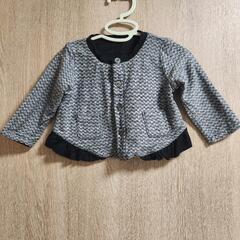 ㉒リバーシブル羽織 COMME CA ISM 80 女の子 フォーマルの画像