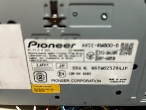 カロッツエリアメモリーナビ