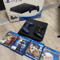 ps4 本体（ジャンク）+コントローラー×2+ソフト4本