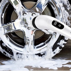 お掃除ポリッシャー 新品 電動 防水 替えブラシ8個 大容量バッテリー 軽量 パワフルの画像
