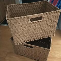 【お取引中】ワイヤー入り　カゴ