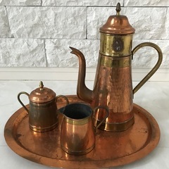 アンティーク⭐︎銅製⭐︎ピッチャーコーヒーセット