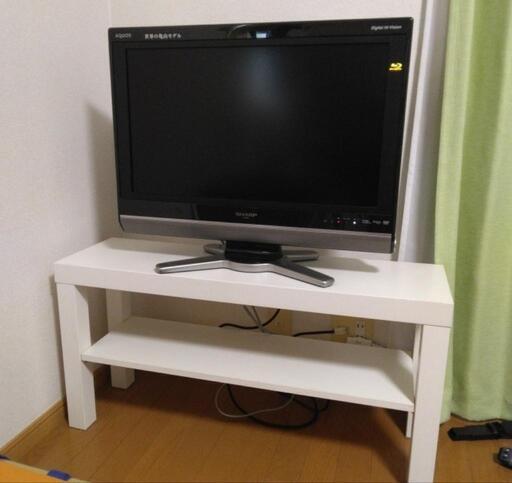 SHARP液晶テレビ&IKEAテレビ台セット (よし) 名島のテレビ SHARP液晶テレビ&IKEAテレビ台セット (よし) 名島のテレビ