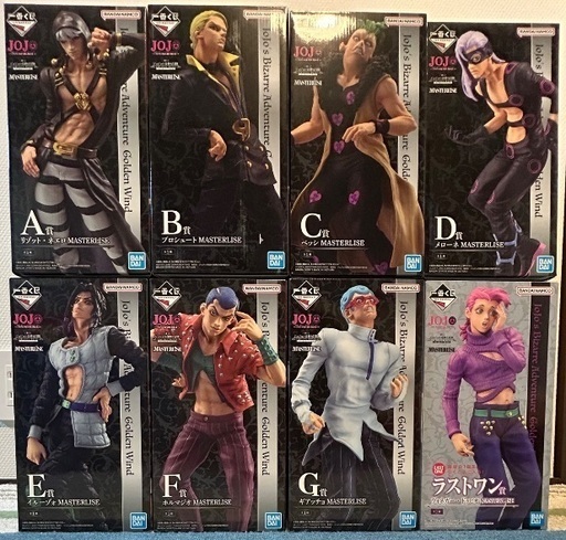 ジョジョの奇妙な冒険 一番くじ フィギュア・K賞・I賞 コンプリート
