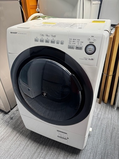 SHARP シャープ ドラム式電気洗濯乾燥機 ES-S7D-WL 2019年製