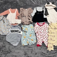⑥ 70size ベビー服 女の子 暖か ロンパース