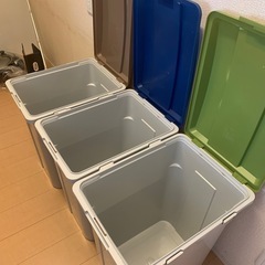 美品７０Ｌゴミ箱3点の画像