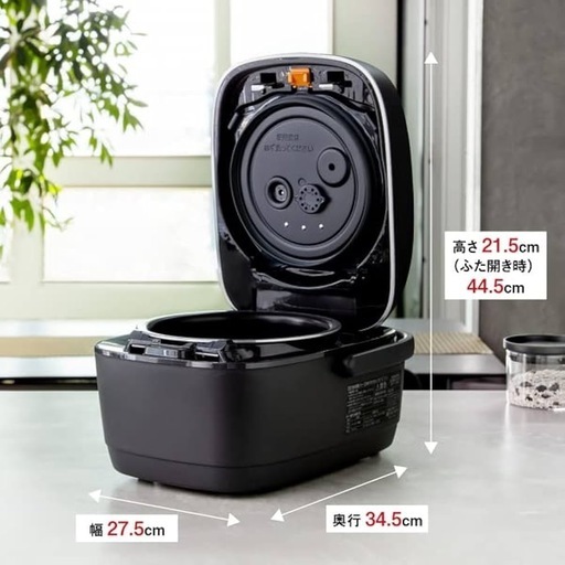 【中古】象印マホービン 炊飯器 圧力IH炊飯ジャー(5.5合炊き) ブラック ZOJIRUSHI 炎舞炊き NW-PU10-BZ
