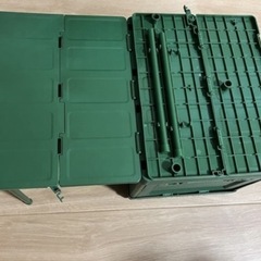 新品 アウトドア 折りたたみ式 収納付きテーブル 収納ボックス キャンプ ピクニックテーブル (グリーン)の画像