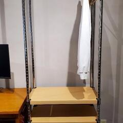 【受付終了】スチールラック 洋服 収納の画像