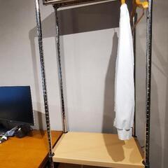 【受付終了】スチールラック 洋服 収納