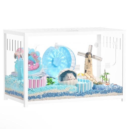 BUCATSTATE ハムスター メタル製 80cm ケージ 飼育ケージ クリアケージ ハムスター 小動物