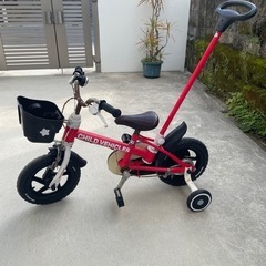 子ども用補助輪つき自転車