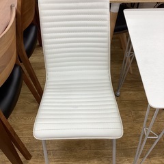 KD-48【新入荷　リサイクル品】ニトリ　クーボWH ダイニング3点セット　白の画像