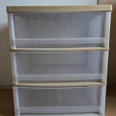 衣装ケース三段　525×380×625mm