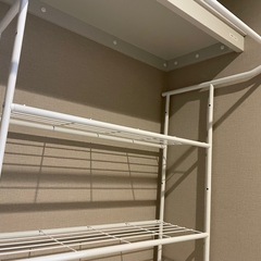 ハンガーパイプ　押入れ収納棚の画像