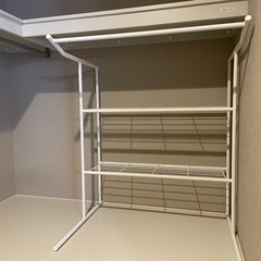 ハンガーパイプ　押入れ収納棚の画像