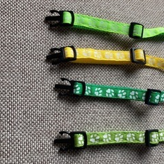 【新品未使用８本】猫の首輪(安全バックル)の画像