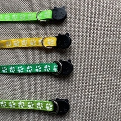 【新品未使用８本】猫の首輪(安全バックル)の画像