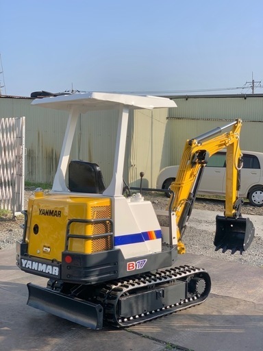 ヤンマー ミニユンボ B17 油圧ショベル ブレーカー配管付き ゴムキャタ
