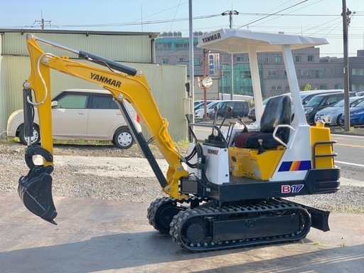 ヤンマー　ミニユンボ　B17 油圧ショベル　ブレーカー配管付き　ゴムキャタ　1.5tクラス　全国陸送可能 下取りOK