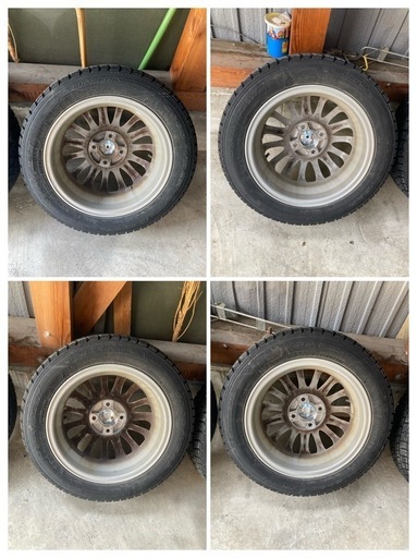 ダイハツ ミラココア スタッドレス ナット付き 4本