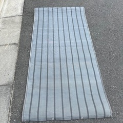 ベランダ目隠シート　シルバー中古　練馬　東京