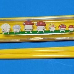 無料！ドコモダケ　箸（滑り止め付き）&　箸箱　箸のサイズ：19㌢...