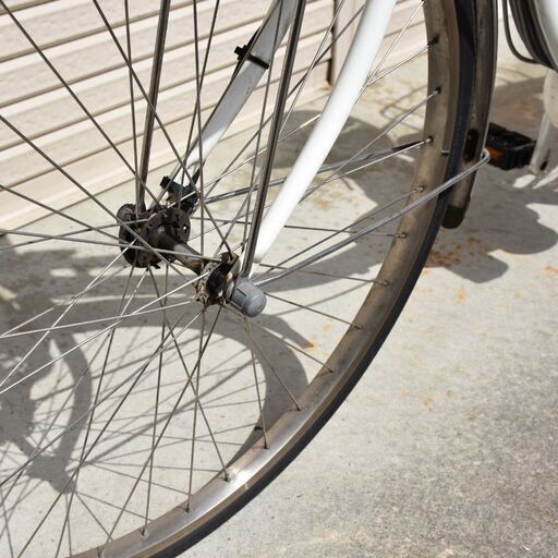 娘が乗っていたパナソニック ビビ 16Ah 26型 白 電動アシスト自転車 乗って帰れます