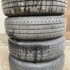 軽自動車　アルミホイールと夏タイヤセットの画像