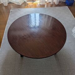 無料　アンティーク丸ちゃぶ台（90cm×30cm）折りたたみ式 ...