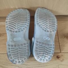 水色サンダル　19cmの画像