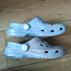 水色サンダル　19cmの画像