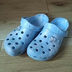 水色サンダル　19cm