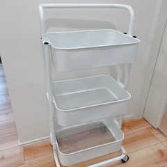 (取引中)白ワゴン　3段