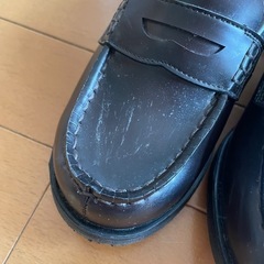 22センチローファー少々傷アリ焦茶色女の子用の画像