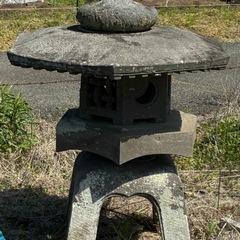 終了しました　石灯籠　庭石の画像